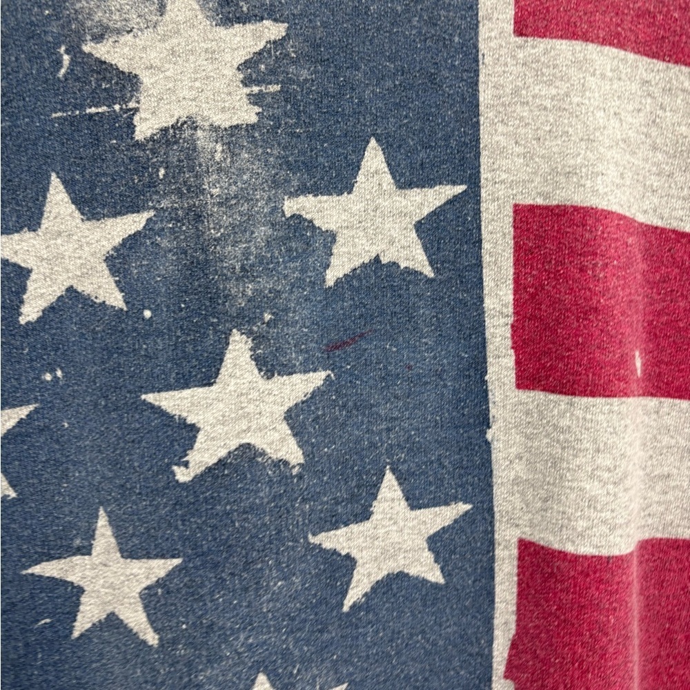 Unisex gilden American USA flag sweatshirt long sleeve cotton size medium - Picture 5 of 15